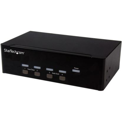 StarTech.com 4-port KVM Switch with Dual VGA and 2-port USB Hub - USB 2.01