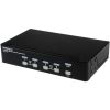 StarTech.com StarTech.com 4 Port DVI + USB KVM Switch with Audio - KVM switch - USB 2.0 Hub - 2 ports - 1 local user - 1U1