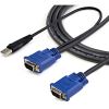 StarTech.com StarTech.com 15 ft 2-in-1 Ultra Thin USB KVM Cable - Video / USB cable - 4 pin USB Type A, HD-15 (M) - HD-15 (M) - 4.57 m4