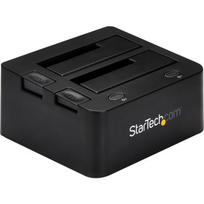 StarTech.com Dual-Bay USB 3.0 to SATA and IDE Hard Drive Docking Station, 2.5/3.5" SATA III and IDE (40 pin), SSD/HDD Dock, Top-Loading1