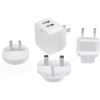 StarTech.com Travel USB Wall Charger - 2 Port - White - Universal Travel Adapter - International Power Adapter - USB Charger5