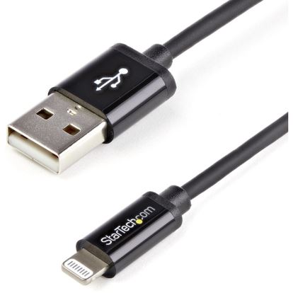 StarTech.com 1m (3ft) Black Apple&reg; 8-pin Lightning Connector to USB Cable for iPhone / iPod / iPad1