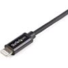 StarTech.com 1m (3ft) Black Apple&reg; 8-pin Lightning Connector to USB Cable for iPhone / iPod / iPad2