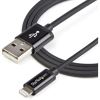 StarTech.com 1m (3ft) Black Apple&reg; 8-pin Lightning Connector to USB Cable for iPhone / iPod / iPad4