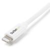 StarTech.com 2m (6ft) Long White Apple&reg; 8-pin Lightning Connector to USB Cable for iPhone / iPod / iPad2