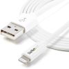 StarTech.com 2m (6ft) Long White Apple&reg; 8-pin Lightning Connector to USB Cable for iPhone / iPod / iPad4