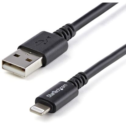 StarTech.com 3m (10ft) Long Black Apple&reg; 8-pin Lightning Connector to USB Cable for iPhone / iPod / iPad1