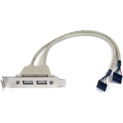 StarTech.com 2 Port USB A Female Low Profile Slot Plate Adapter1