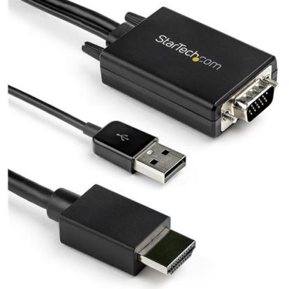 StarTech.com 3m VGA to HDMI Converter Cable with USB Audio Support - 1080p Analog to Digital Video Adapter Cable - Male VGA to Male HDMI1