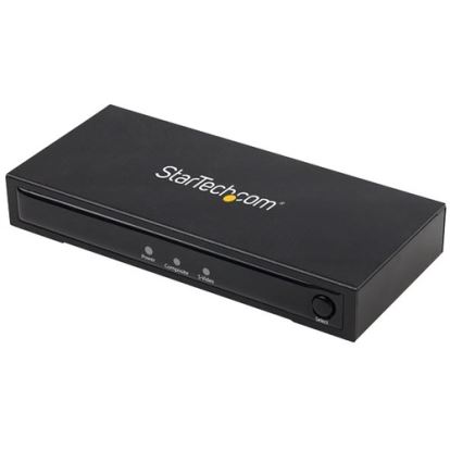 StarTech.com S-Video or Composite to HDMI Converter with Audio - 720p - NTSC & PAL - Analog to HDMI Upscaler - Mac & Windows (VID2HDCON2)1