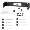 StarTech.com 2U 19in Hinged Wallmount Bracket for Patch Panels12