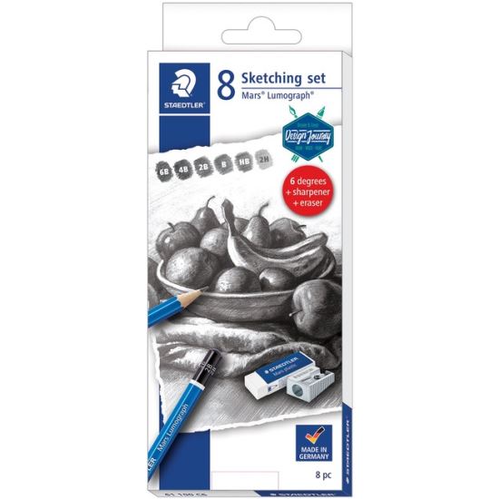 Staedtler Mars Lumograph Graphite Pencil Set1