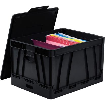 Storex Collapsible Storage Crate1