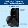 Tork Twin Toilet Paper Roll Dispenser Black T262