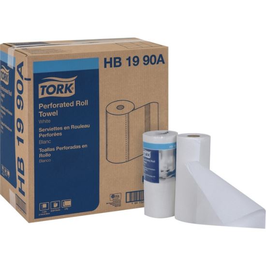 Tork Perforated Roll Towel White1