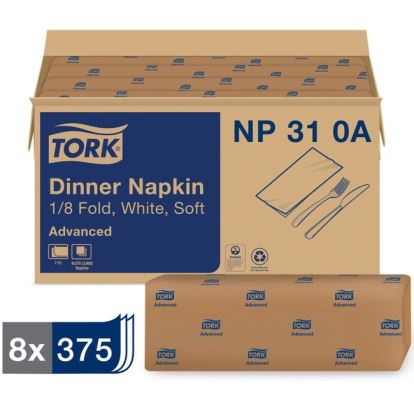 Tork White Dinner Napkin1
