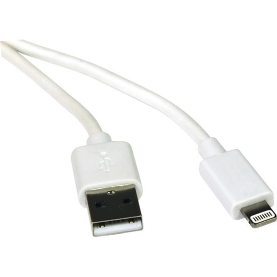 Tripp Lite 3ft Lightning USB Sync/Charge Cable for Apple Iphone / Ipad White 3'1