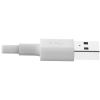 Tripp Lite 3ft Lightning USB Sync/Charge Cable for Apple Iphone / Ipad White 3'4