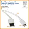 Tripp Lite 6ft Lightning USB/Sync Charge Cable for Apple Iphone / Ipad White 6'6