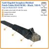 Tripp Lite 100ft Cat6 Gigabit Snagless Molded Patch Cable RJ45 M/M Black 100'2