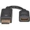 Display Port to HDMI Adapter Cable, 6", Black2