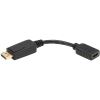 Display Port to HDMI Adapter Cable, 6", Black5