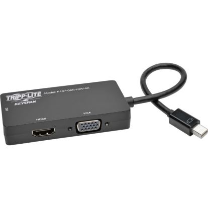 Tripp Lite Mini DisplayPort 1.2 to VGA/DVI/HDMI All-in-One Converter Adapter, 4K x 2K HDMI1