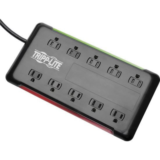 Tripp Lite Protect It! 10-Outlet Surge Protector, 6 ft. Cord, 2880 Joules, Black Housing1