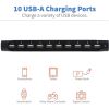 Tripp Lite 10-Port USB Charging Station with Adjustable Storage 12V 8A (96W) USB Charger Output6