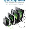 Tripp Lite 10-Port USB Charging Station with Adjustable Storage 12V 8A (96W) USB Charger Output9