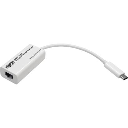 Tripp Lite USB-C to Gigabit Ethernet NIC Network Adapter 10/100/1000 Mbps White1