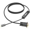 Tripp Lite USB C to VGA Adapter Cable (M/M), 1920 x 1200 (1080p), 6 ft3