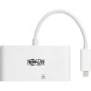 4K Dock with Charging and Ethernet, USB C/4K HDMI/USB A/PD Charging, White2