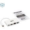 4K Dock with Charging and Ethernet, USB C/4K HDMI/USB A/PD Charging, White5