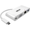 Tripp Lite USB-C Multiport Adapter, VGA, USB-A Port, Gbe and PD Charging, White1