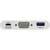 Tripp Lite USB-C to VGA Adapter with USB-A Port and PD Charging, White2