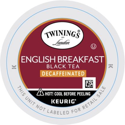 Twinings of London Decaf English Breakfast Black Tea K-Cup1