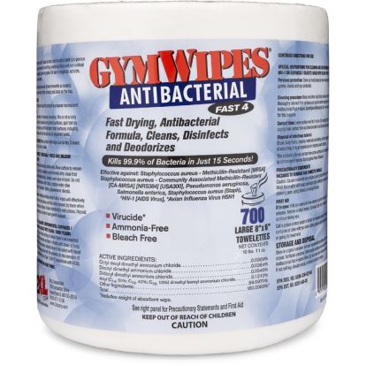 2XL GymWipes Antibacterial Towelettes Bucket Refill1
