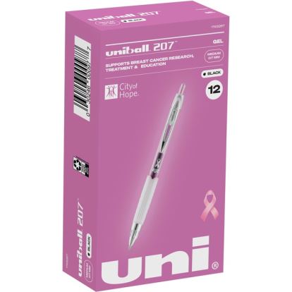 uniball&trade; 207 Retractable Gel - Pink Ribbon Edition1