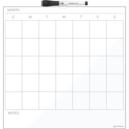 U Brands Magnetic Dry Erase Calendar Board1