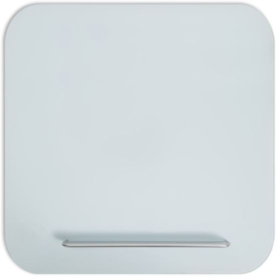 U Brands Magnetic White Glass Dry-Erase Board, 36" X 36"1