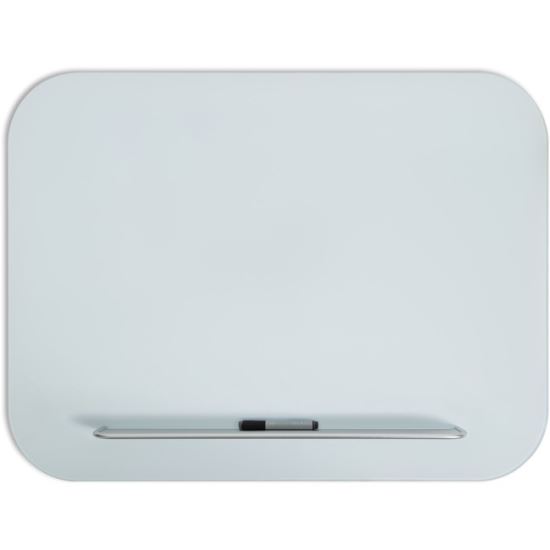 U Brands Magnetic White Glass Dry-Erase Board, 48" X 36"1