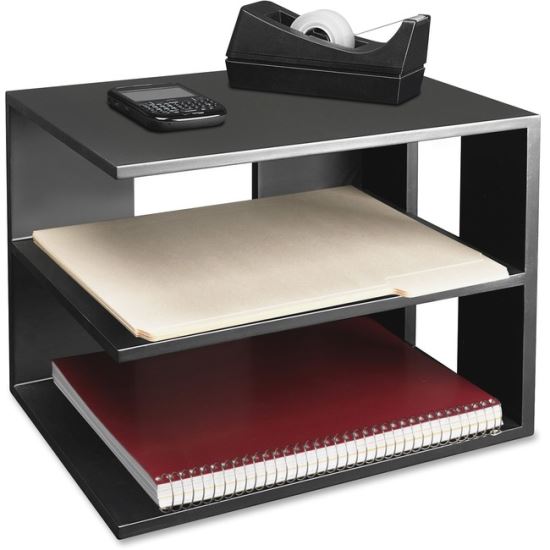 Victor 1120-5 Midnight Black Corner Shelf1