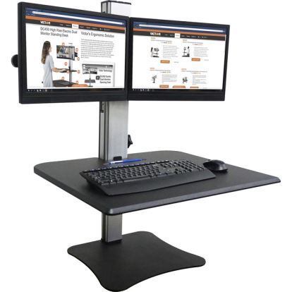 Victor DC350 Dual Monitor Sit-Stand Desk Converter1