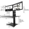Victor DC350 Dual Monitor Sit-Stand Desk Converter7