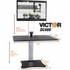 Victor High Rise Electric Single Monitor Standing Desk Workstation2