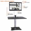 Victor High Rise Electric Single Monitor Standing Desk Workstation5
