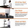 Victor High Rise Electric Single Monitor Standing Desk Workstation6