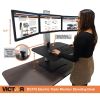 Victor High Rise Electric Triple Monitor Standing Desk7