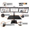 Victor High Rise Electric Triple Monitor Standing Desk8